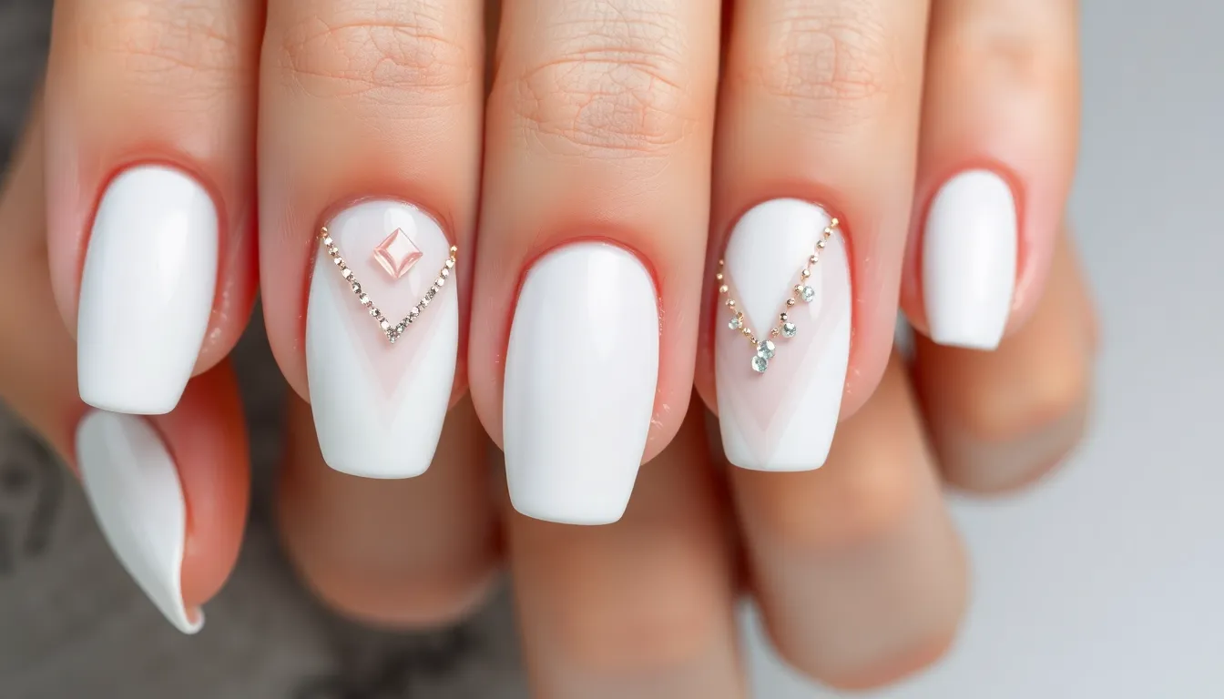 50+ Stunning White Nail Ideas That'll Make You Book Your Next Manicure ASAP 10 50+ Stunning White Nail Ideas That'll Make You Book Your Next Manicure ASAP 9
