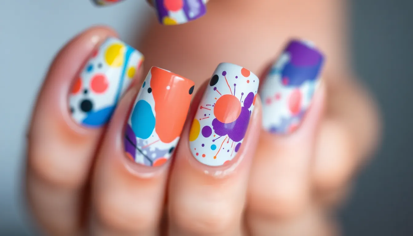 30 Stunning Abstract Nail Art Ideas to Transform Your Manicure Game 12 30 Stunning Abstract Nail Art Ideas to Transform Your Manicure Game 11