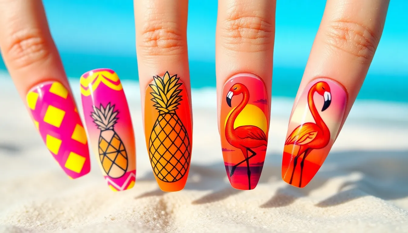 25+ Stunning Beach Vacation Nail Ideas That'll Make Your Getaway Instagram-Ready 12 25+ Stunning Beach Vacation Nail Ideas That'll Make Your Getaway Instagram-Ready 11