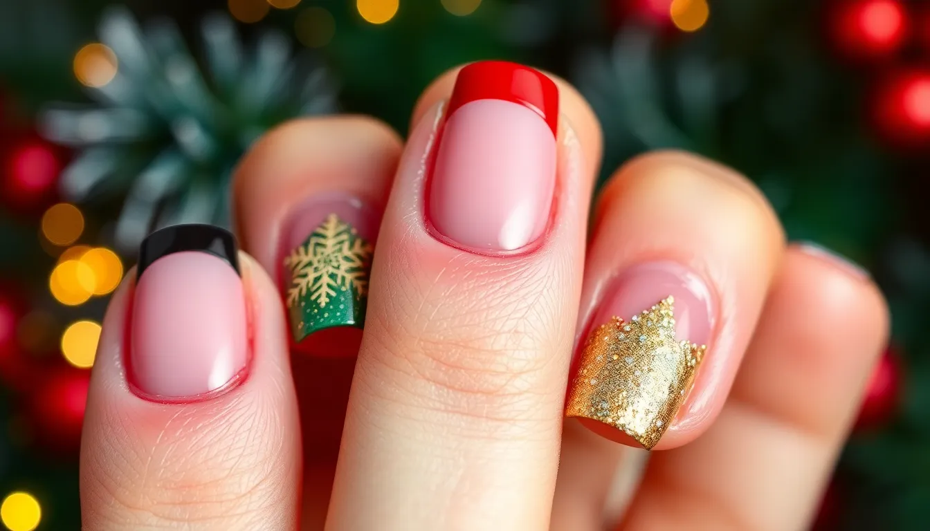 25+ Stunning Christmas Nail Art Ideas That'll Make You Holiday Party Ready 12 25+ Stunning Christmas Nail Art Ideas That'll Make You Holiday Party Ready 11