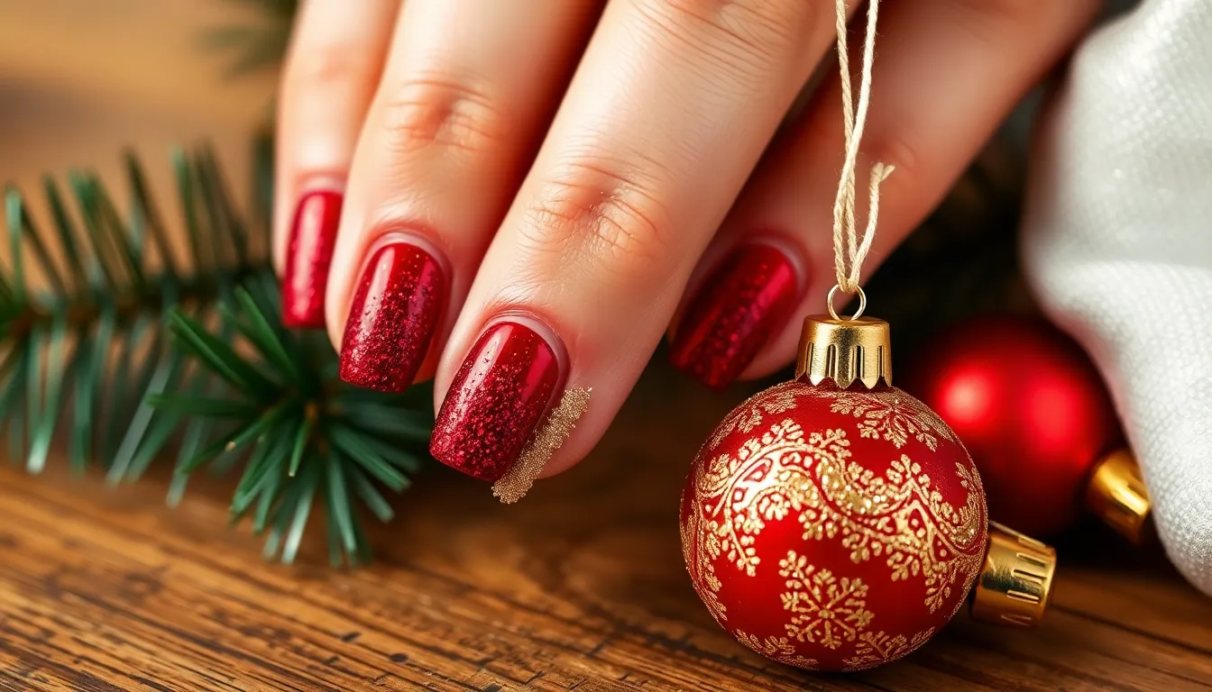 25 Easy Christmas Nail Ideas You Can Do at Home in Under 30 Minutes 11