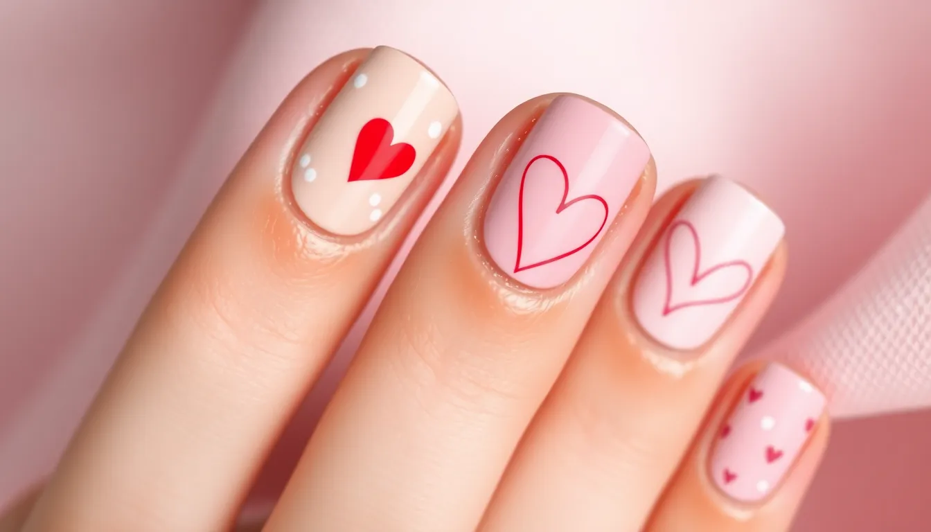 50+ Cute Valentine Nail Ideas That'll Make Your Heart Skip a Beat 12 50+ Cute Valentine Nail Ideas That'll Make Your Heart Skip a Beat 11