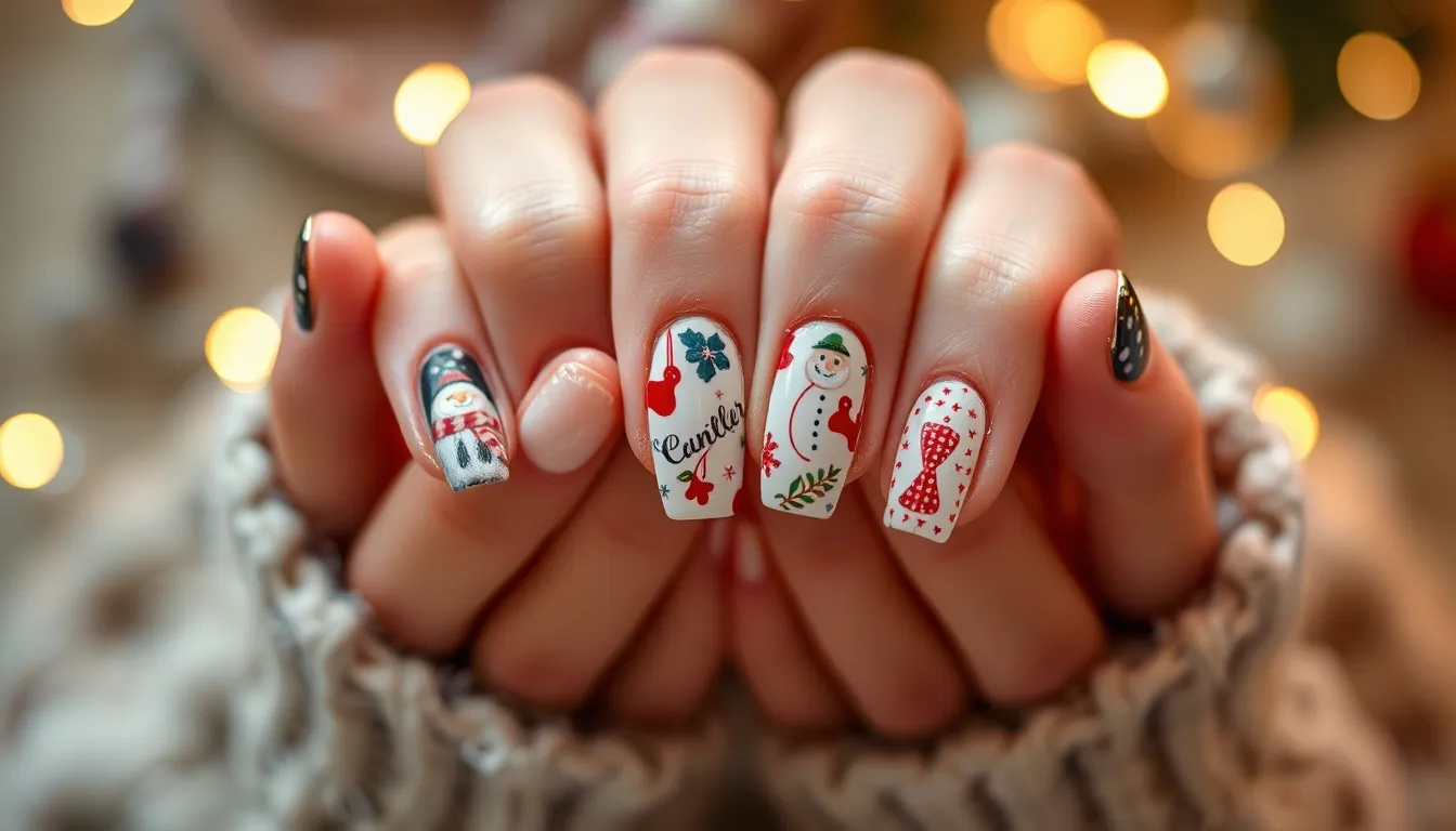 25 Stunning December Nail Ideas to Sparkle Through the Holidays 12 25 Stunning December Nail Ideas to Sparkle Through the Holidays 11