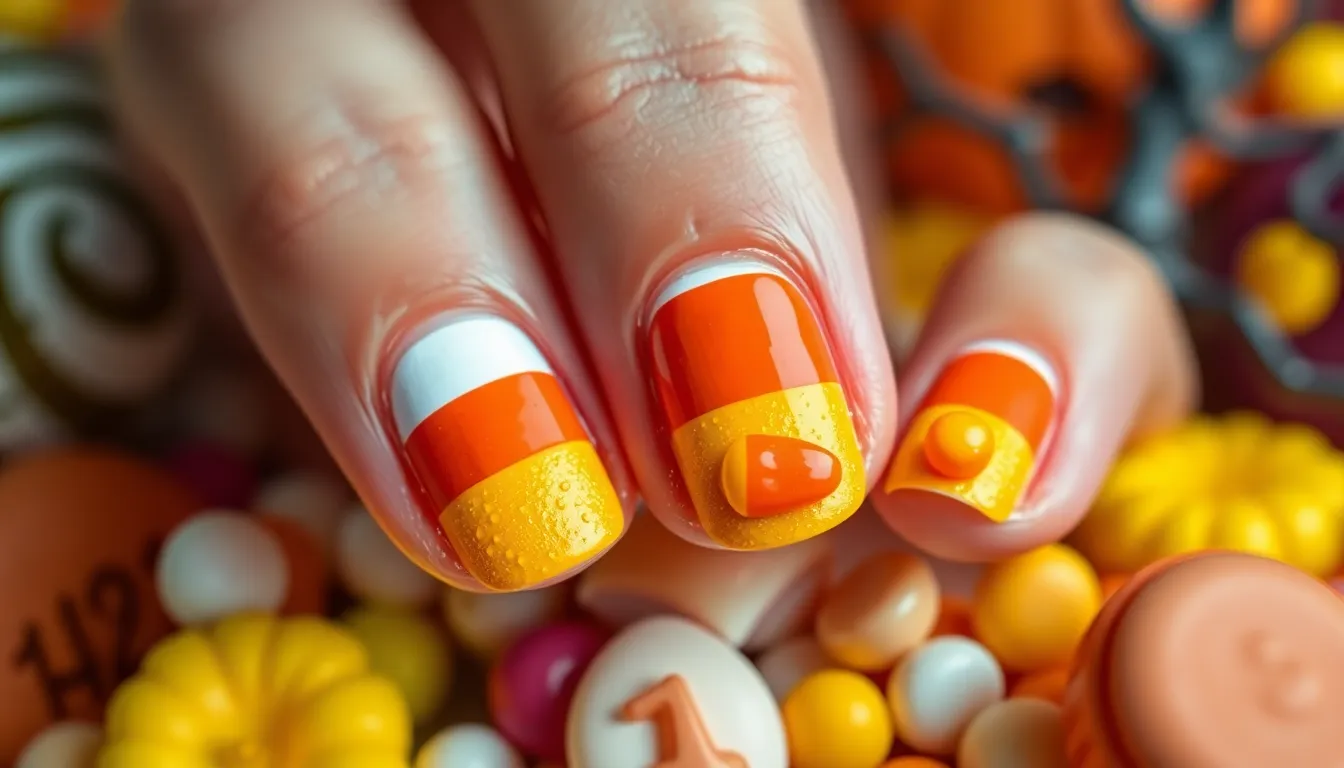 50+ Spooky Halloween Nail Art Ideas That'll Make Your Costume Complete 12 50+ Spooky Halloween Nail Art Ideas That'll Make Your Costume Complete 11