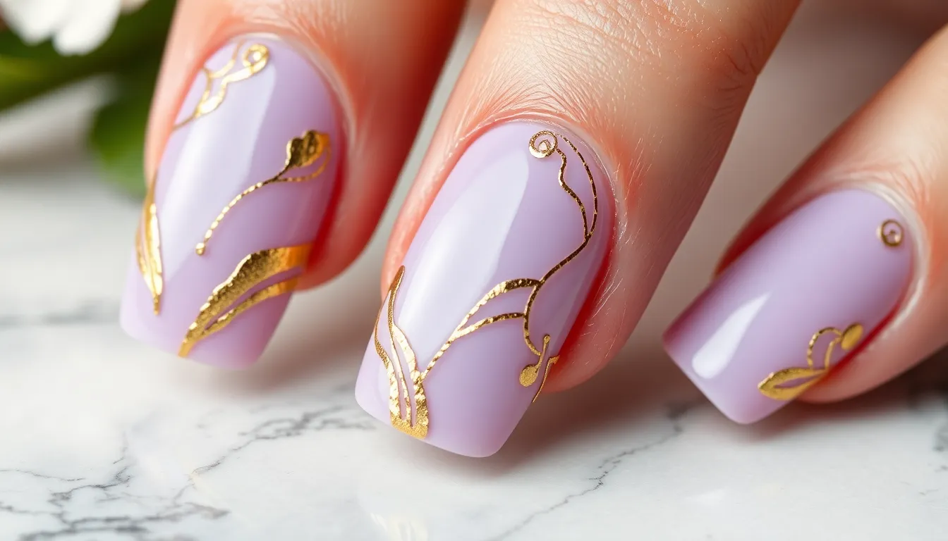 25+ Stunning Lilac Nail Art Ideas That'll Make You Ditch Your Go-To Shade 12 25+ Stunning Lilac Nail Art Ideas That'll Make You Ditch Your Go-To Shade 11