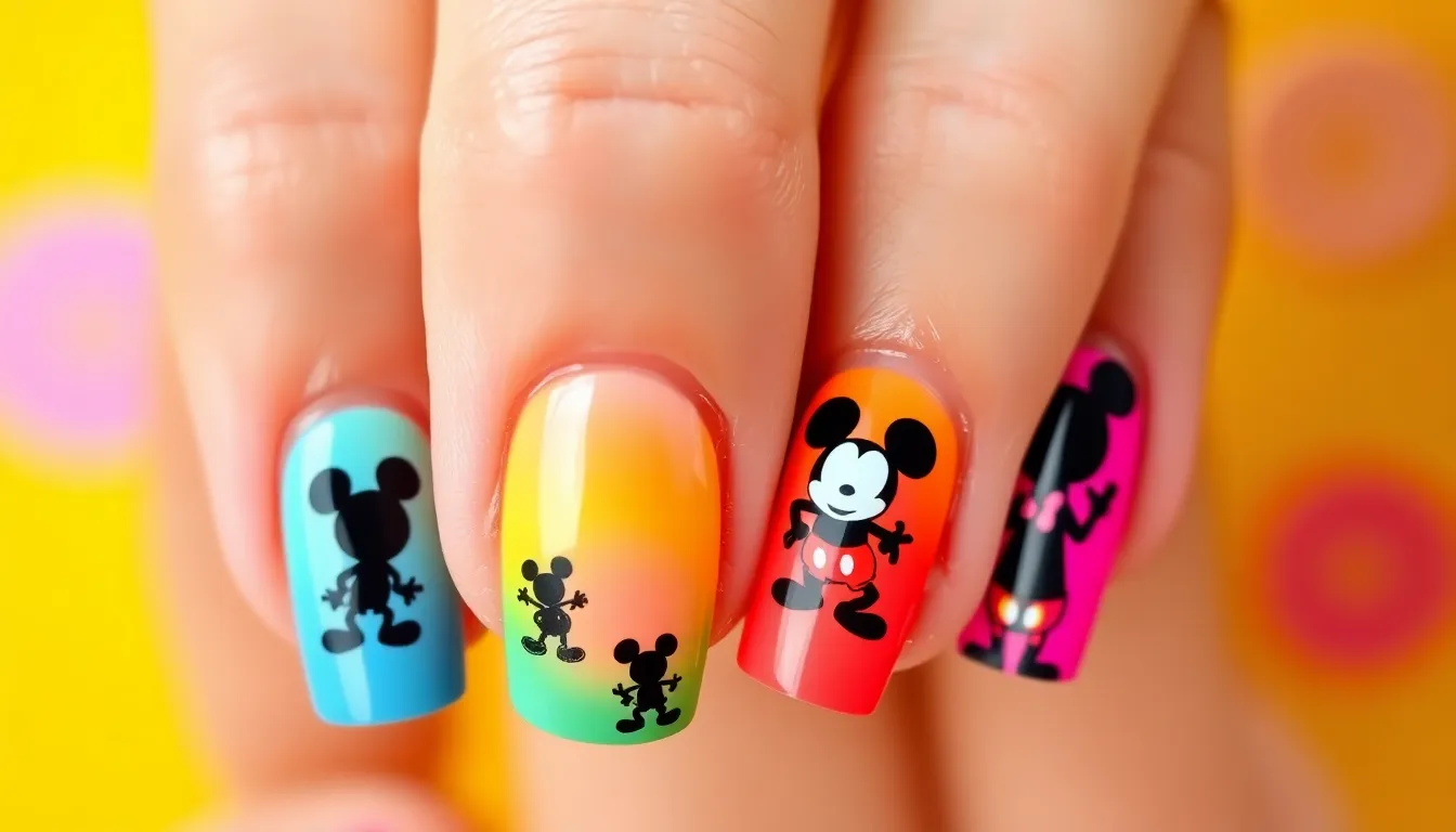 50+ Magical Mickey Mouse Nail Ideas (Easy DIY Designs for Disney Fans!) 11