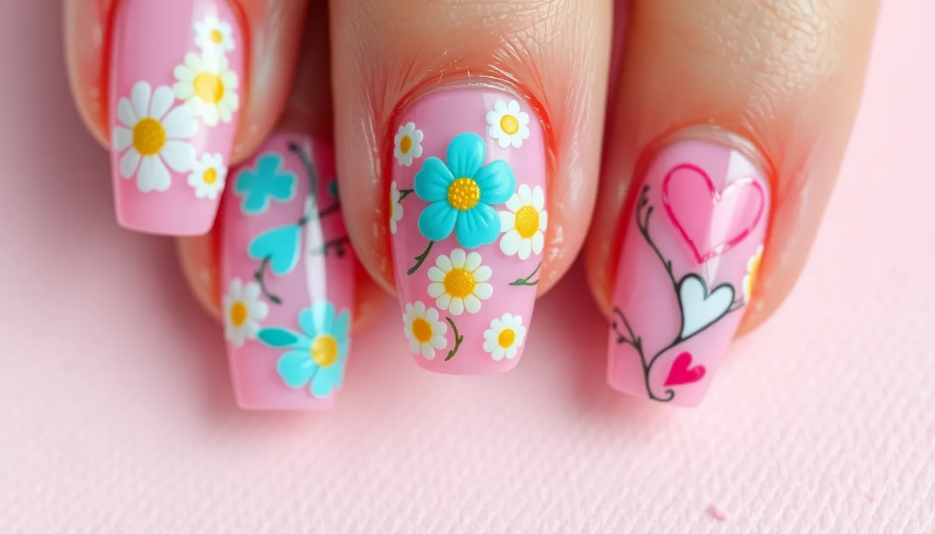 50+ Stunning Pink Acrylic Nail Ideas That'll Make You Book Your Next Appointment 12 50+ Stunning Pink Acrylic Nail Ideas That'll Make You Book Your Next Appointment 11