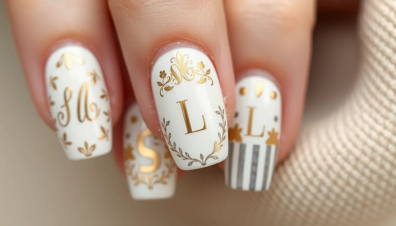 25 Stunning Preppy Nail Ideas: Classic French Tips, Plaid & Pearl Designs 12 25 Stunning Preppy Nail Ideas: Classic French Tips, Plaid & Pearl Designs 11