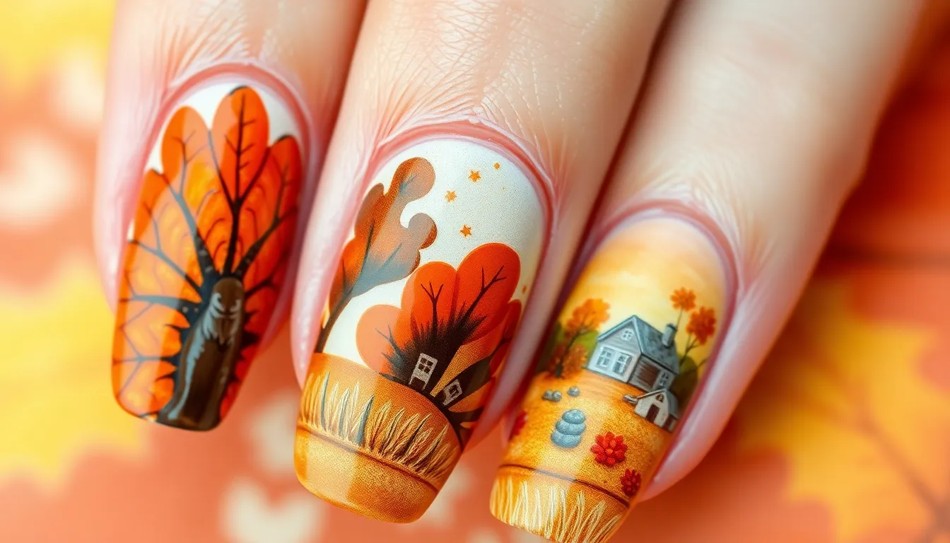 25 Stunning Thanksgiving Nail Ideas: Easy DIY Designs for Every Skill Level 12 25 Stunning Thanksgiving Nail Ideas: Easy DIY Designs for Every Skill Level 11