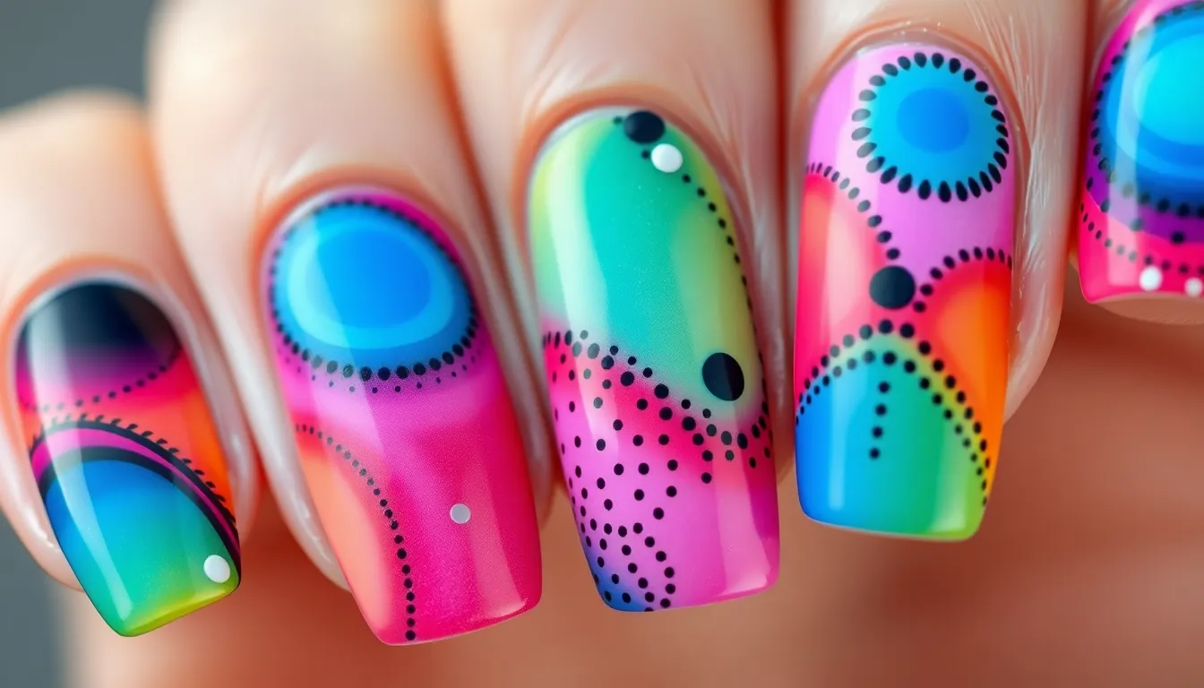 30 Stunning Abstract Nail Art Ideas to Transform Your Manicure Game 14 30 Stunning Abstract Nail Art Ideas to Transform Your Manicure Game 13