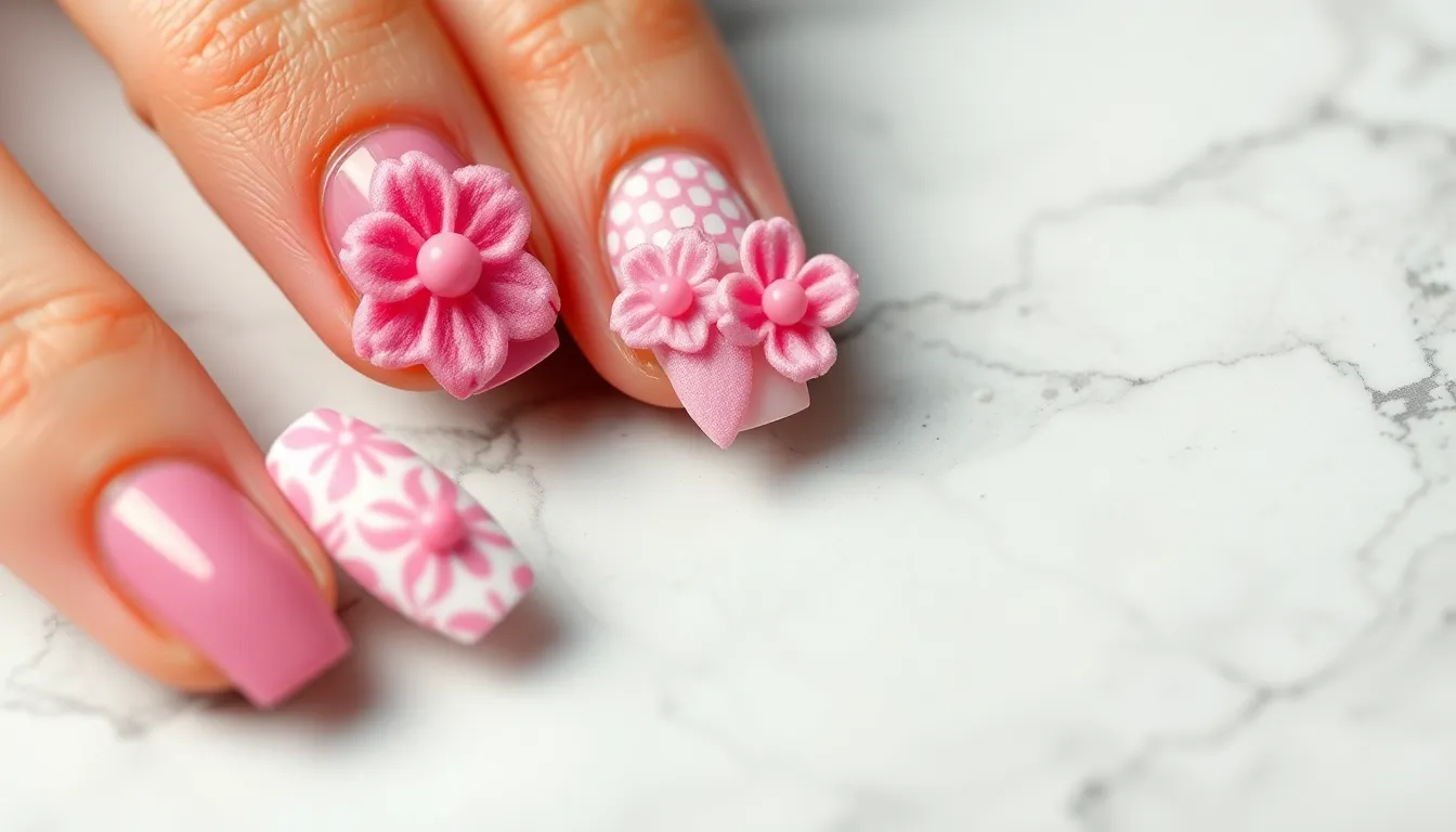 50+ Stunning Barbie Nail Ideas That'll Make You Feel Like a Pink Princess 14 50+ Stunning Barbie Nail Ideas That'll Make You Feel Like a Pink Princess 13