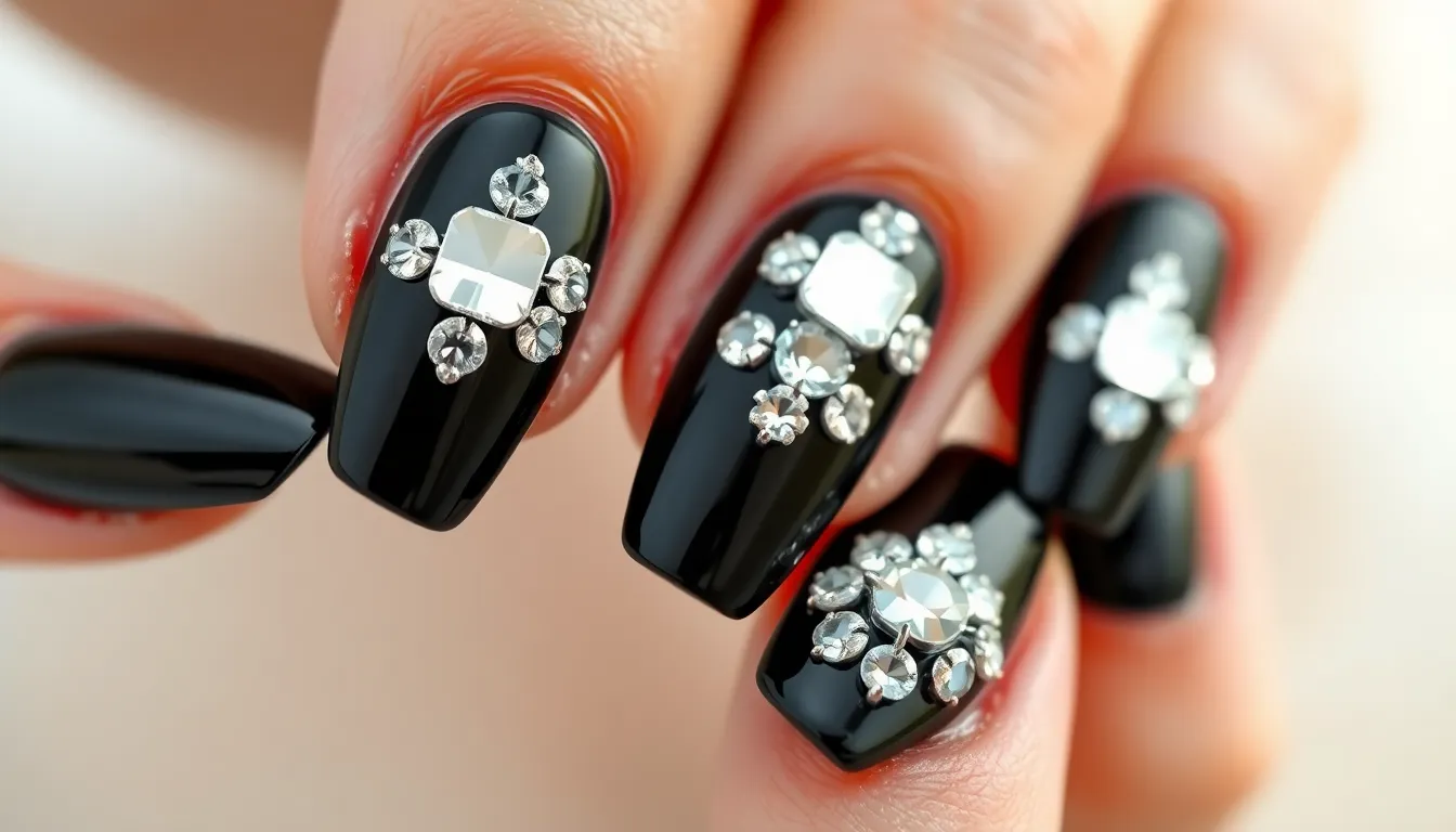 50+ Stunning Black Acrylic Nail Ideas That'll Make You Ditch Every Other Color 13