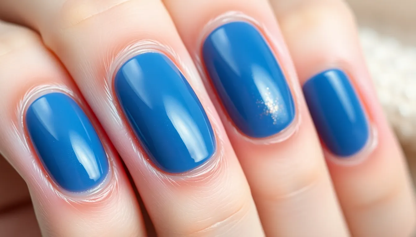 25 Stunning Blue Winter Nail Ideas That'll Make You Love Cold Weather 14 25 Stunning Blue Winter Nail Ideas That'll Make You Love Cold Weather 13