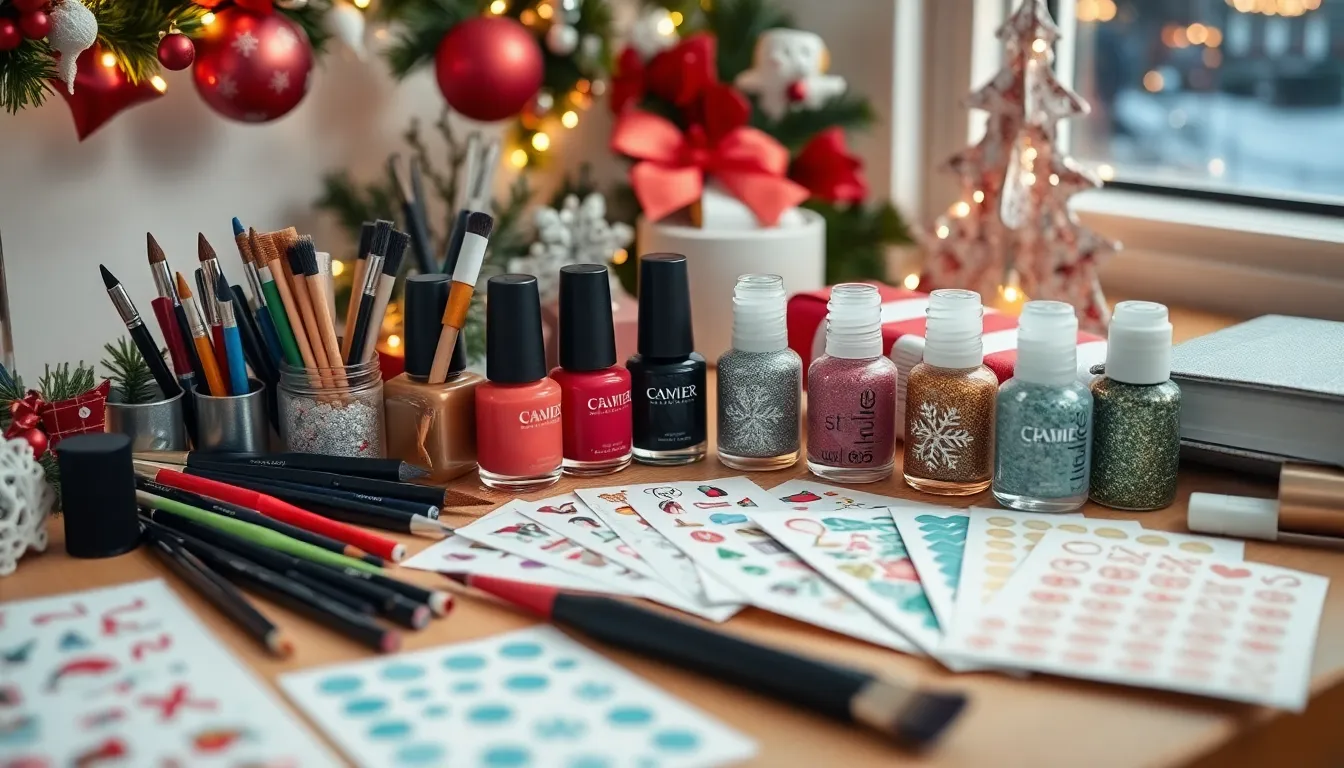 25+ Stunning Christmas Nail Art Ideas That'll Make You Holiday Party Ready 14 25+ Stunning Christmas Nail Art Ideas That'll Make You Holiday Party Ready 13