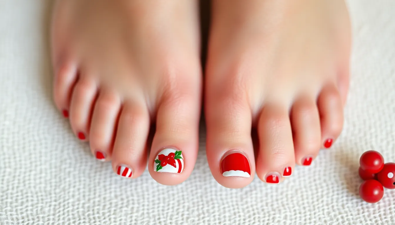 50+ Stunning Christmas Toe Nail Ideas for Every Holiday Occasion (2025) 14 50+ Stunning Christmas Toe Nail Ideas for Every Holiday Occasion (2025) 13
