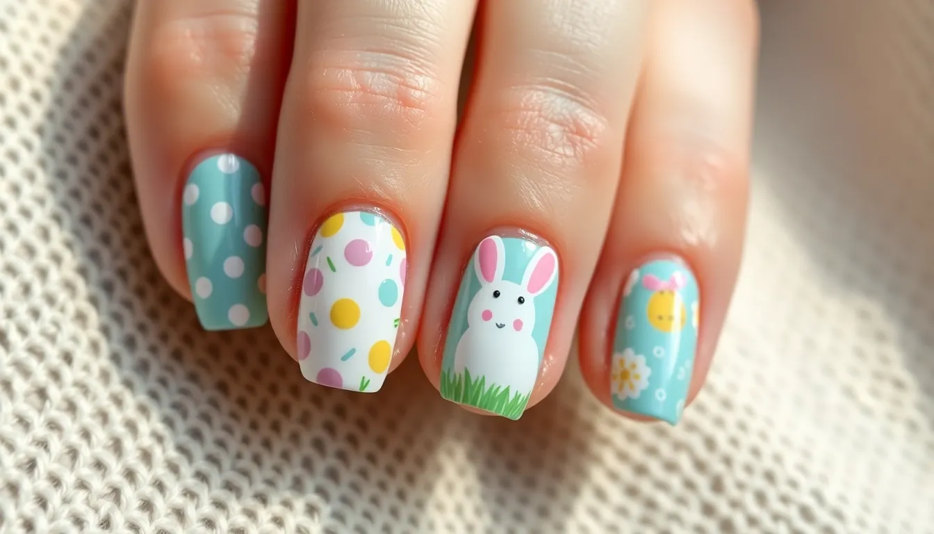 25 Stunning Easter Nail Art Ideas: Easy DIY Designs for Spring 2025 14 25 Stunning Easter Nail Art Ideas: Easy DIY Designs for Spring 2025 13