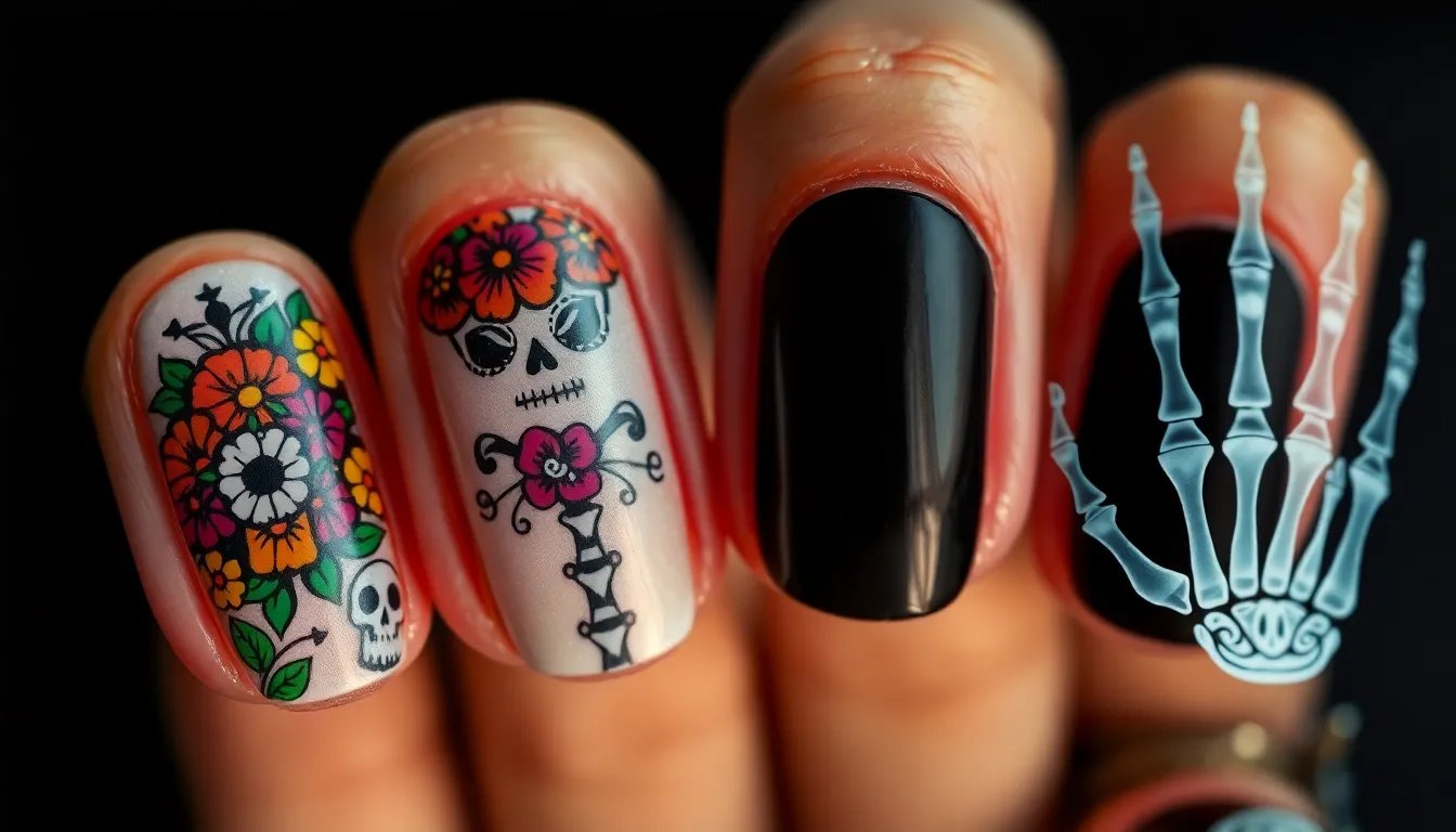 50+ Spooky Halloween Nail Art Ideas That'll Make Your Costume Complete 14 50+ Spooky Halloween Nail Art Ideas That'll Make Your Costume Complete 13