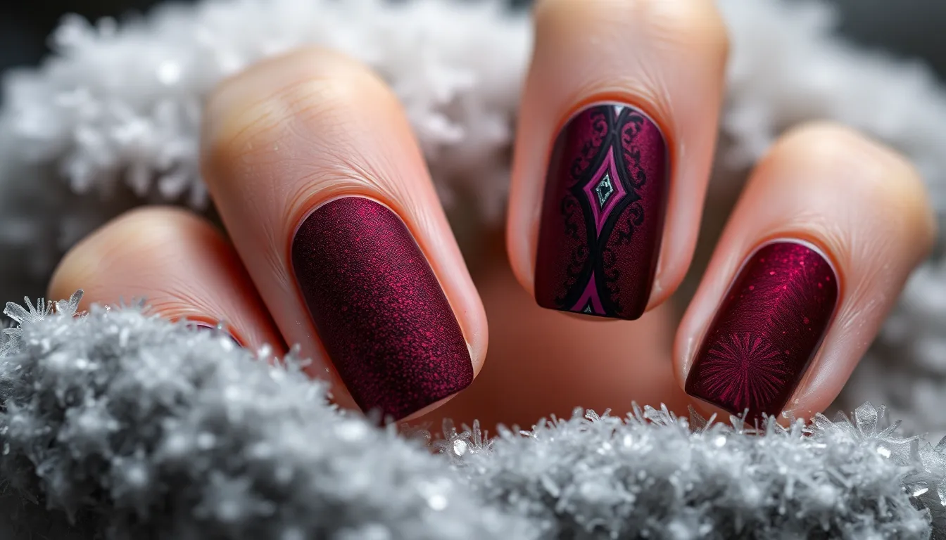 50 Stunning Winter Nail Ideas That'll Make You Forget About Summer Colors 13