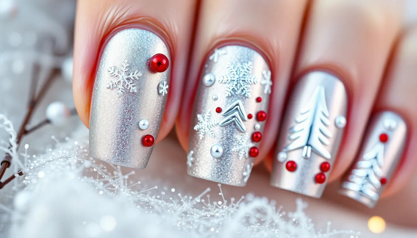 25+ Stunning Silver Nail Ideas That Will Make You Shine (Easy DIY Guide) 14 25+ Stunning Silver Nail Ideas That Will Make You Shine (Easy DIY Guide) 13