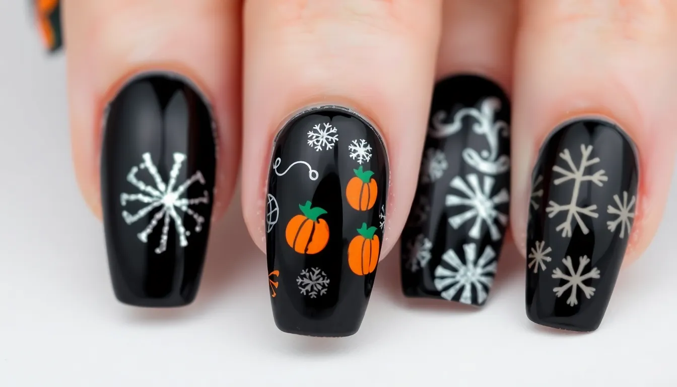 50+ Stunning Black Acrylic Nail Ideas That'll Make You Ditch Every Other Color 15