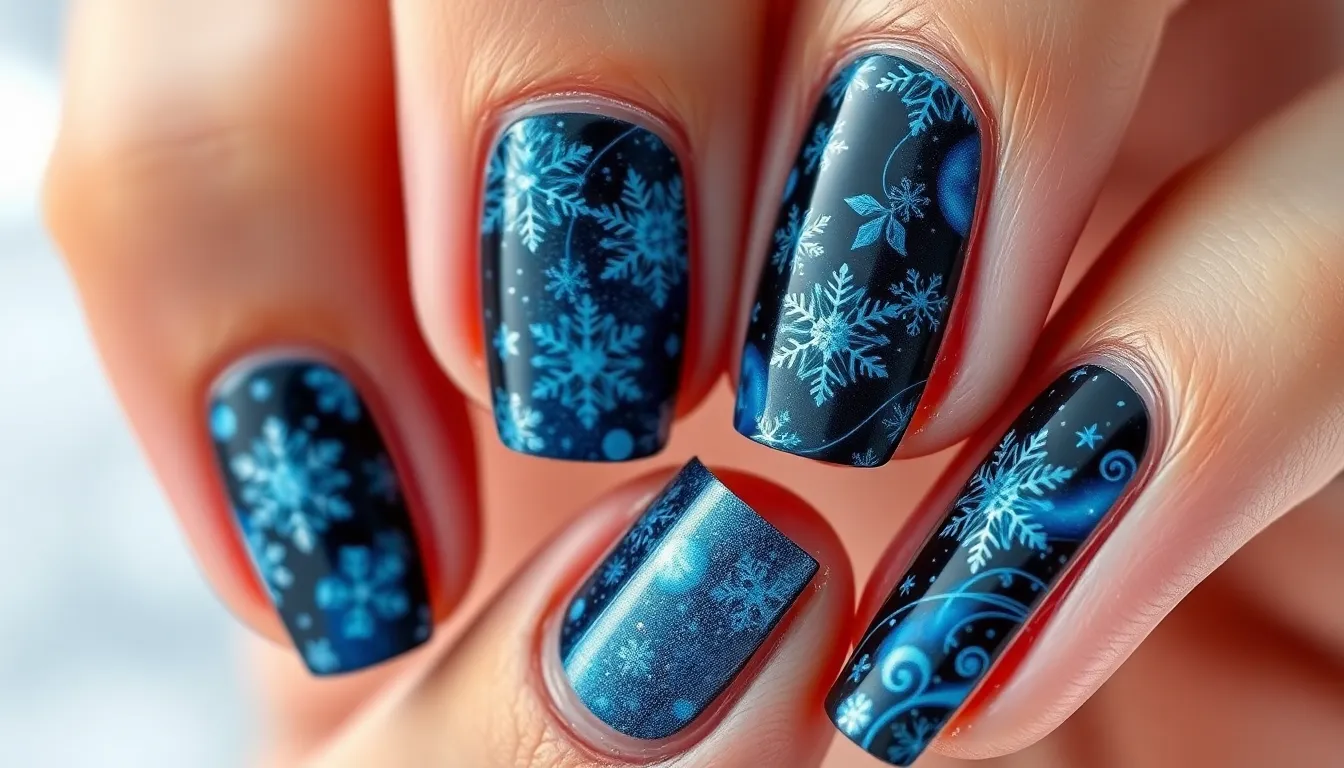 30+ Blue and Black Nail Ideas: Stunning Designs You Can Try at Home 16 30+ Blue and Black Nail Ideas: Stunning Designs You Can Try at Home 15