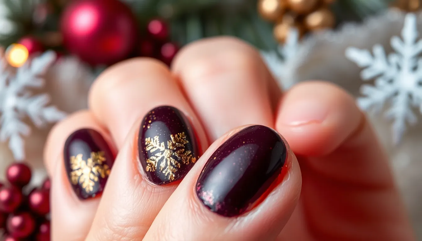 25 Stunning Christmas Dip Powder Nail Ideas to Sparkle All Season Long 16 25 Stunning Christmas Dip Powder Nail Ideas to Sparkle All Season Long 15