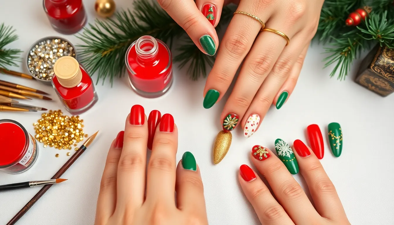 25+ Stunning Christmas Nail Design Ideas to Try This Holiday Season 16 25+ Stunning Christmas Nail Design Ideas to Try This Holiday Season 15