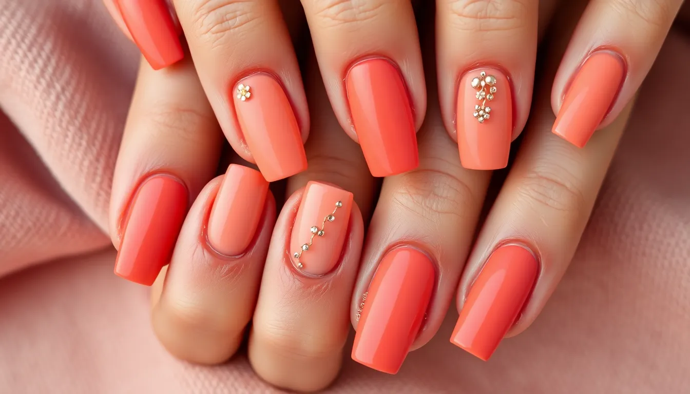 50+ Stunning Coral Nail Ideas That'll Make You Ditch Your Go-To Polish 16 50+ Stunning Coral Nail Ideas That'll Make You Ditch Your Go-To Polish 15