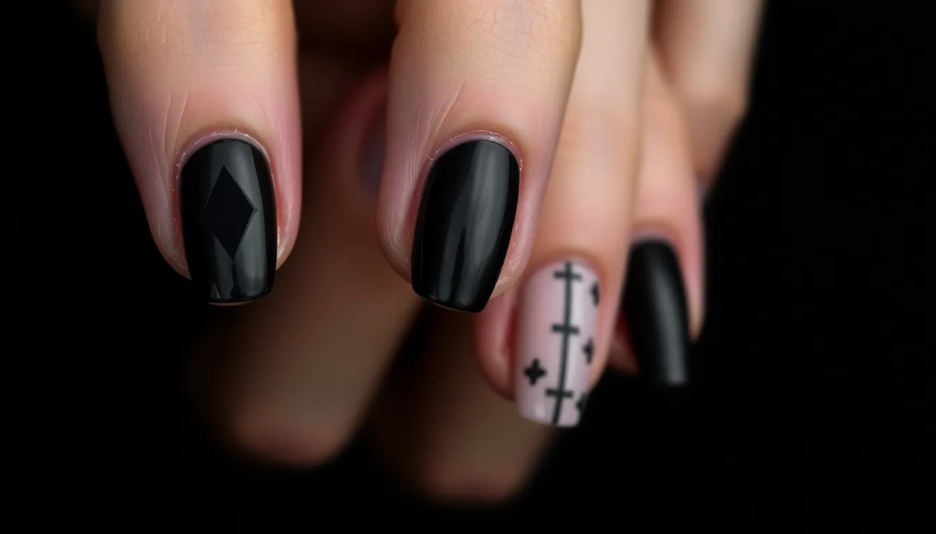 30+ Dark & Stunning Goth Nail Ideas to Transform Your Manicure 15