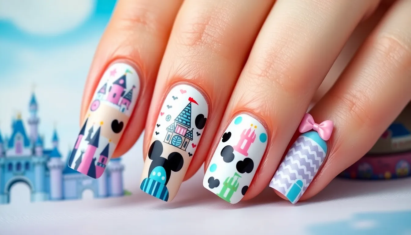 50+ Magical Mickey Mouse Nail Ideas (Easy DIY Designs for Disney Fans!) 15
