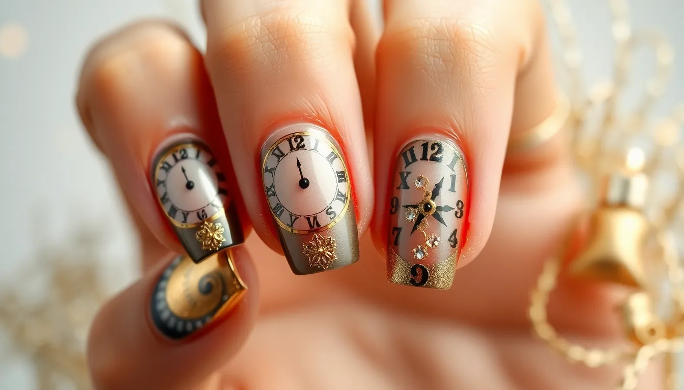 50+ Stunning Nail Art Ideas for New Year That'll Make You Sparkle All Night 16 50+ Stunning Nail Art Ideas for New Year That'll Make You Sparkle All Night 15