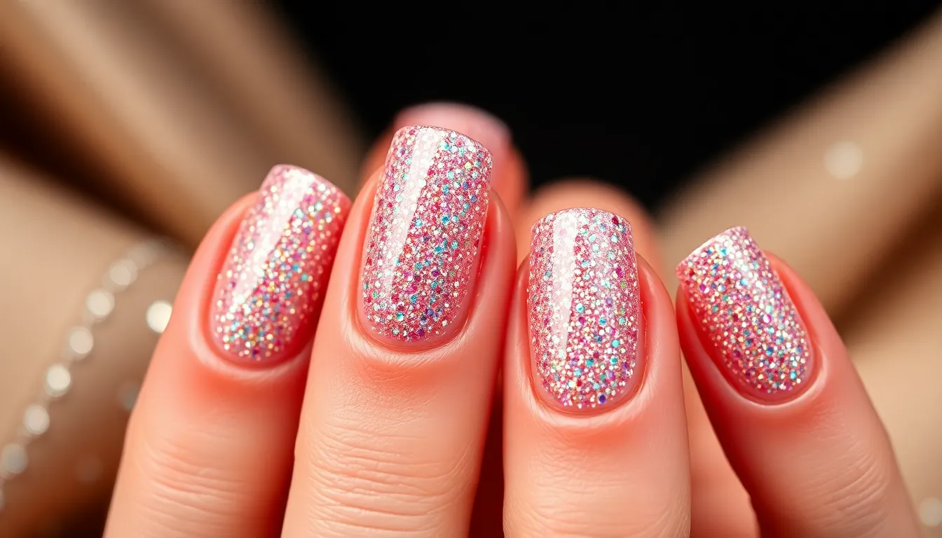 50+ Sparkly Nail Ideas That Will Make You Book Your Next Manicure ASAP 16 50+ Sparkly Nail Ideas That Will Make You Book Your Next Manicure ASAP 15