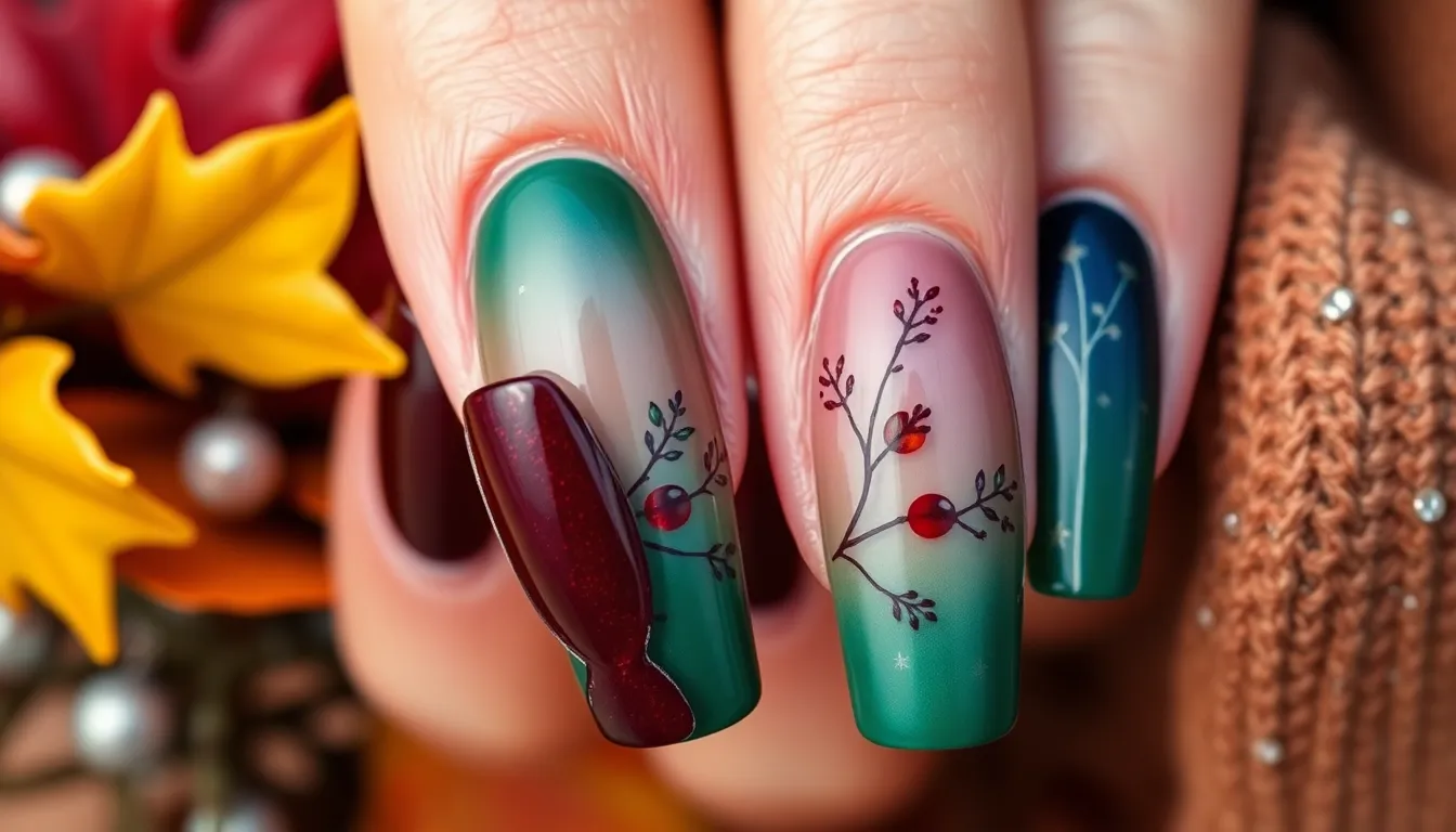 25 Stunning Thanksgiving Nail Ideas: Easy DIY Designs for Every Skill Level 16 25 Stunning Thanksgiving Nail Ideas: Easy DIY Designs for Every Skill Level 15