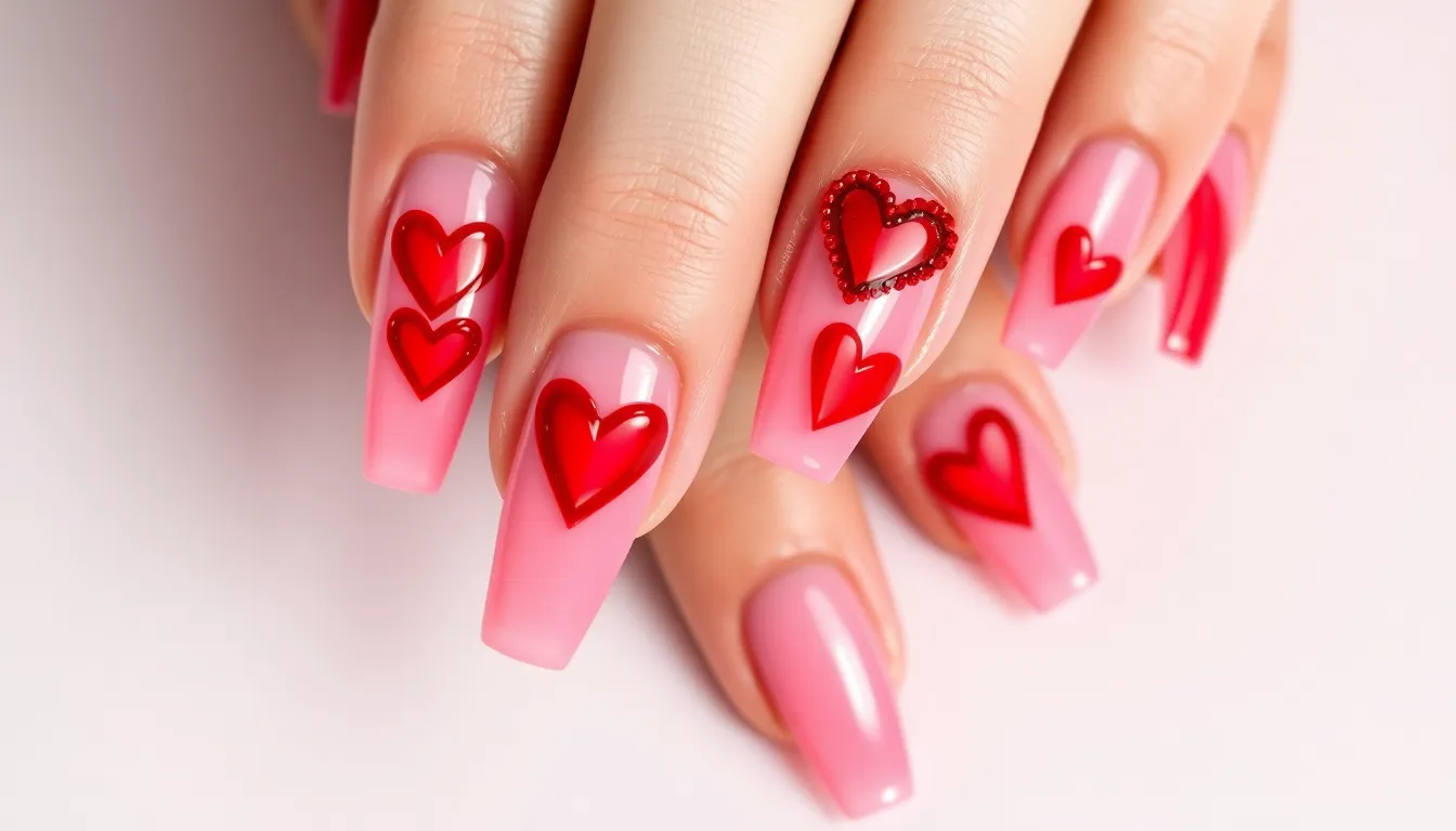 50+ Valentine Nail Ideas: Romantic Designs for Every Style & Nail Length 16 50+ Valentine Nail Ideas: Romantic Designs for Every Style & Nail Length 15