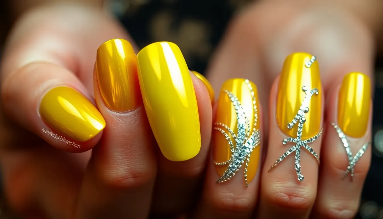50+ Stunning Yellow Nail Ideas: From Neon to Pastels & Chrome Designs 16 50+ Stunning Yellow Nail Ideas: From Neon to Pastels & Chrome Designs 15