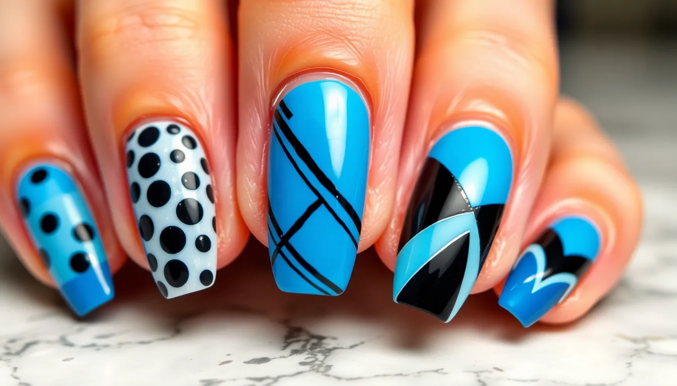 30+ Blue and Black Nail Ideas: Stunning Designs You Can Try at Home 18 30+ Blue and Black Nail Ideas: Stunning Designs You Can Try at Home 17