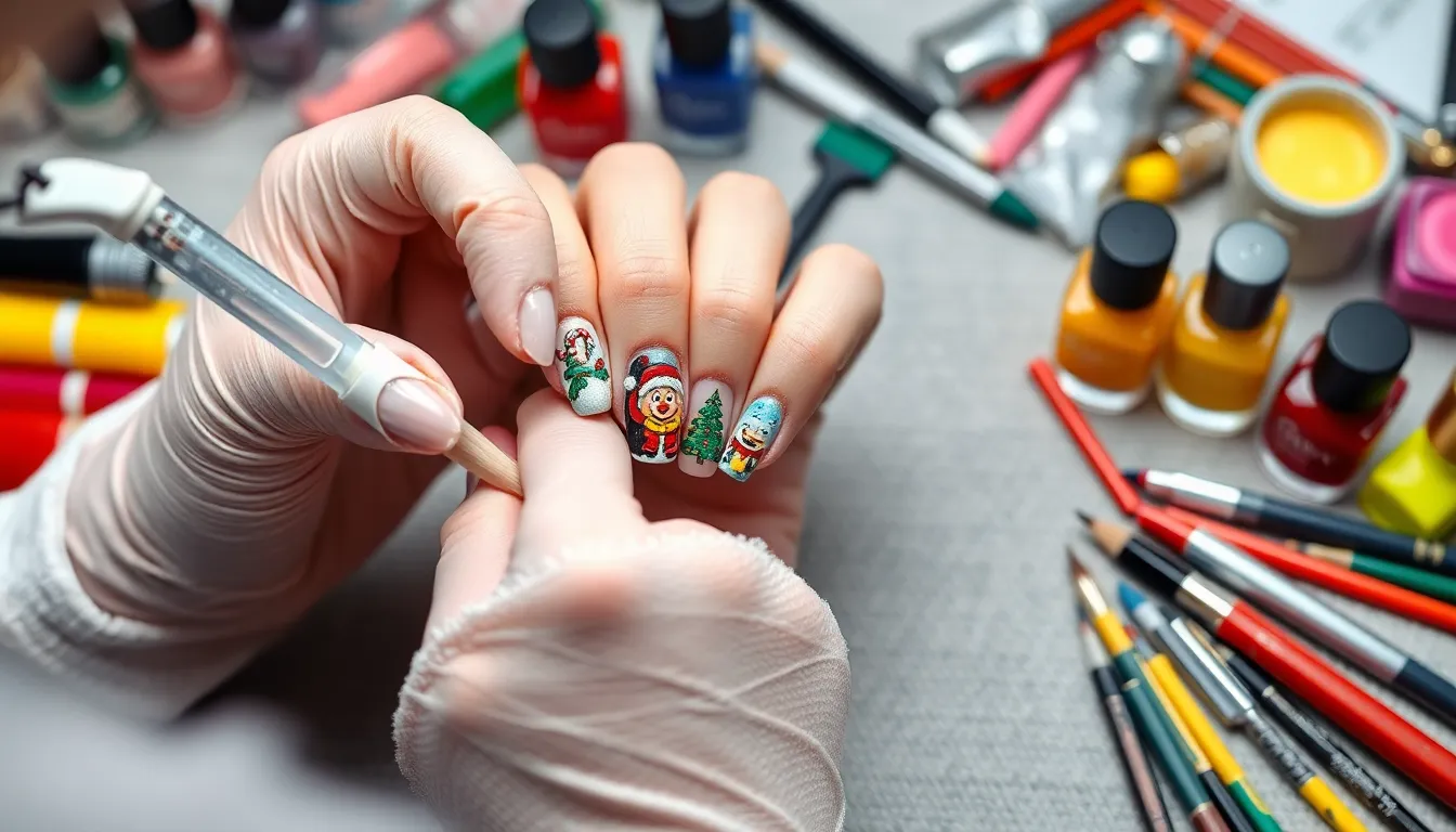 25+ Stunning Christmas Nail Art Ideas That'll Make You Holiday Party Ready 18 25+ Stunning Christmas Nail Art Ideas That'll Make You Holiday Party Ready 17