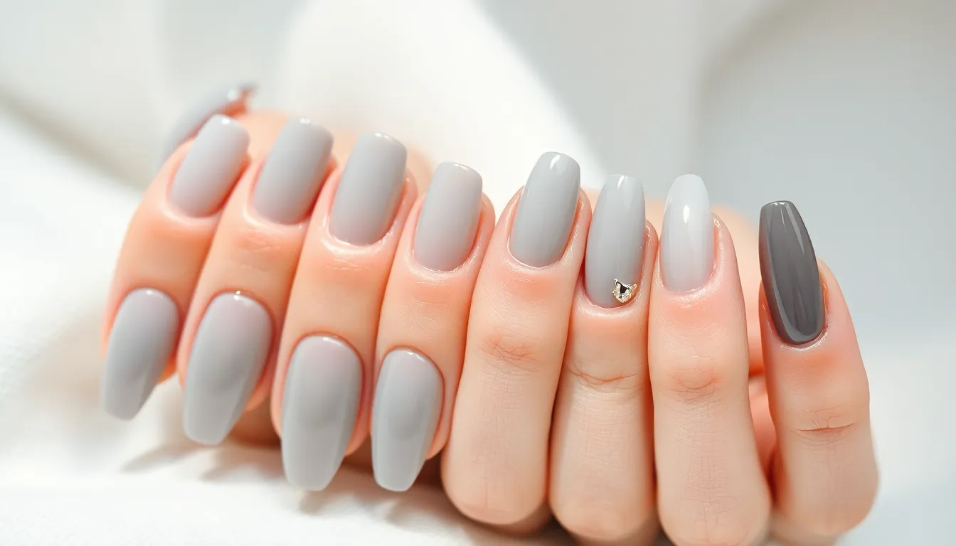 30+ Stunning Grey Nail Ideas: From Chic Marble to Metallic Designs That'll Wow 18 30+ Stunning Grey Nail Ideas: From Chic Marble to Metallic Designs That'll Wow 17