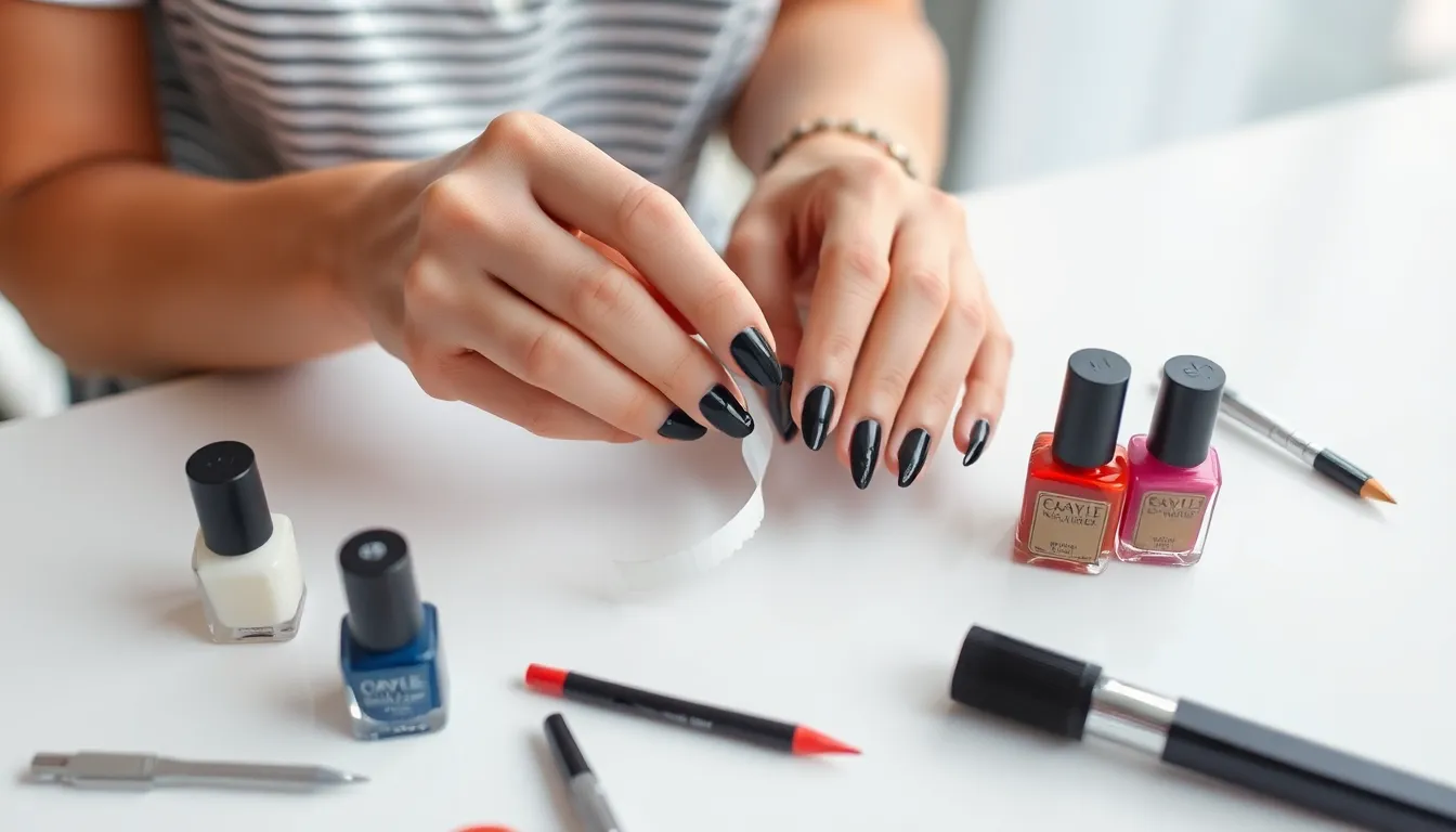 25 Stunning Black and White Nail Art Ideas You Can Try at Home 18 25 Stunning Black and White Nail Art Ideas You Can Try at Home 17