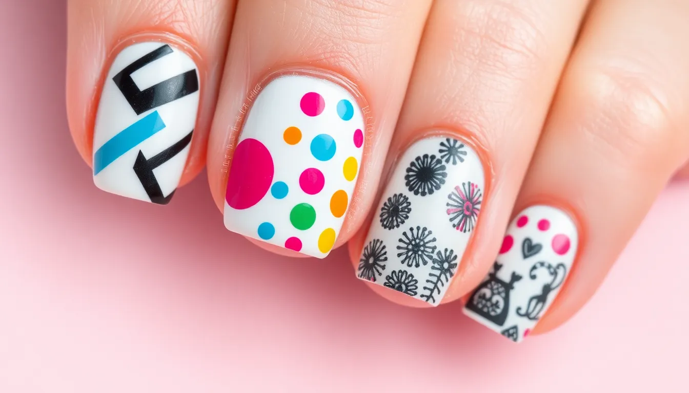 50+ Stunning Nail Art Ideas for Short Nails That Look Amazing 18 50+ Stunning Nail Art Ideas for Short Nails That Look Amazing 17