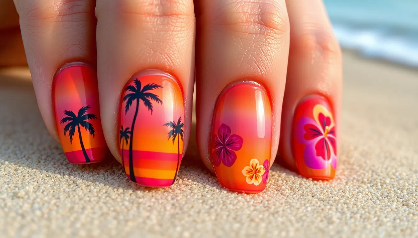 25+ Stunning Beach Vacation Nail Ideas That'll Make Your Getaway Instagram-Ready 2 25+ Stunning Beach Vacation Nail Ideas That'll Make Your Getaway Instagram-Ready 1