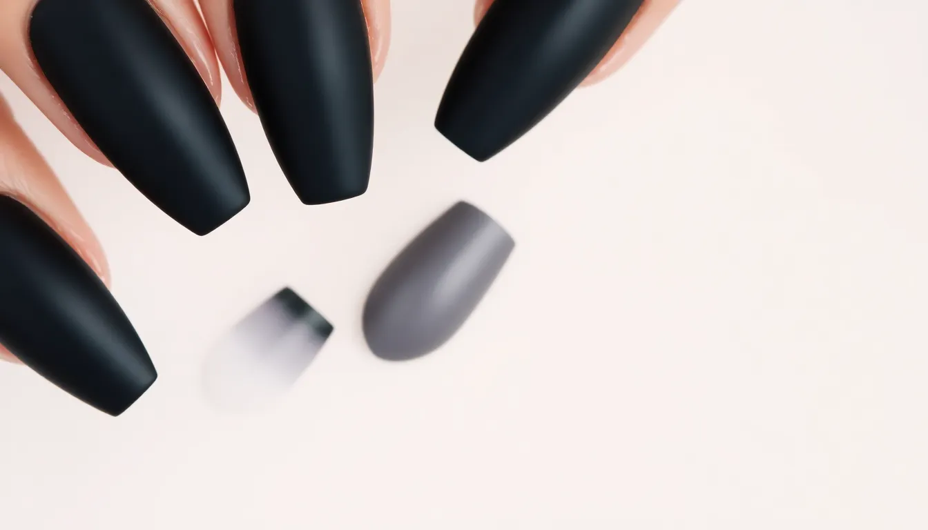 50+ Stunning Black Acrylic Nail Ideas That'll Make You Ditch Every Other Color 1