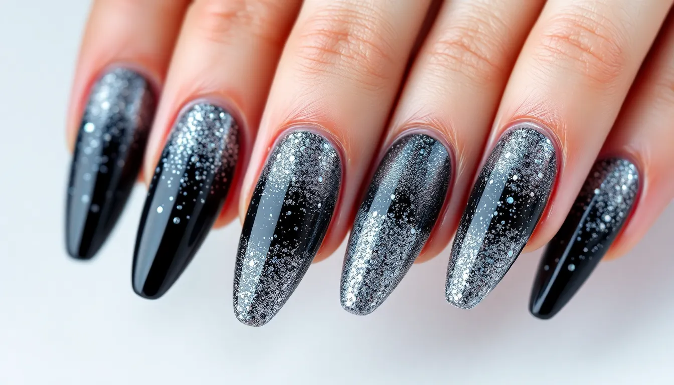 50+ Stunning Black and Silver Nail Ideas That'll Make You Feel Like a Star 2 50+ Stunning Black and Silver Nail Ideas That'll Make You Feel Like a Star 1