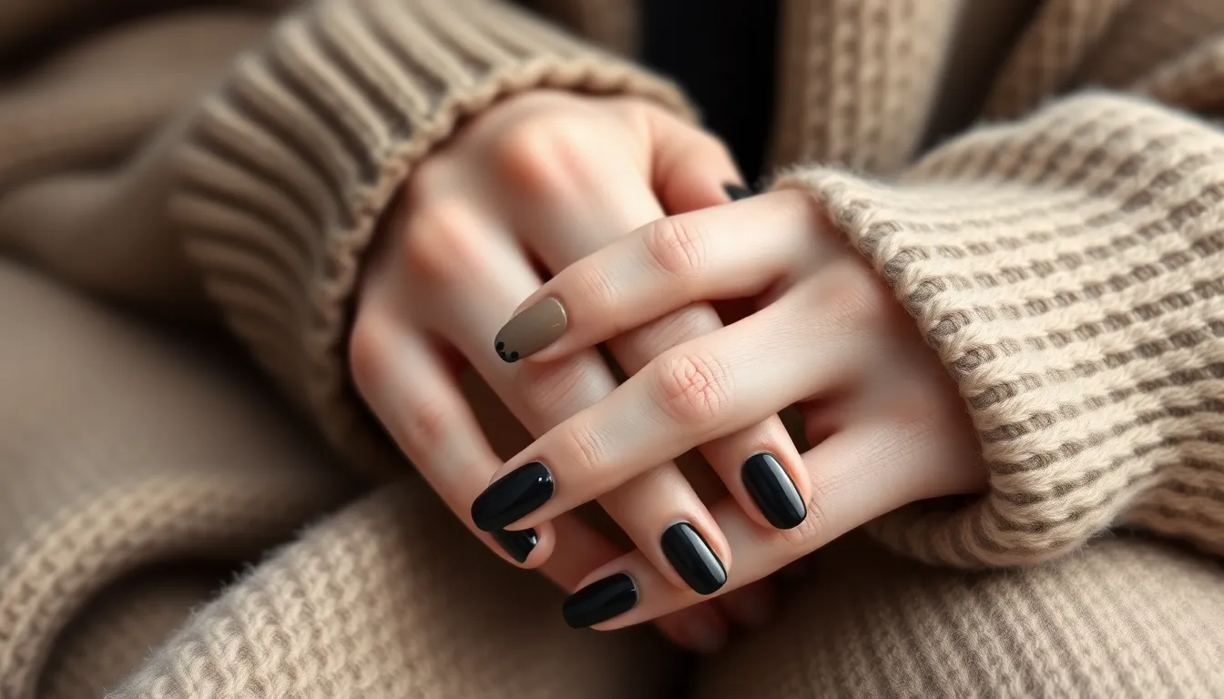 30+ Stunning Black Nail Art Ideas That'll Make You Ditch Color Forever 1