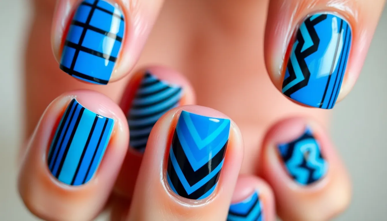 30+ Blue and Black Nail Ideas: Stunning Designs You Can Try at Home 2 30+ Blue and Black Nail Ideas: Stunning Designs You Can Try at Home 1