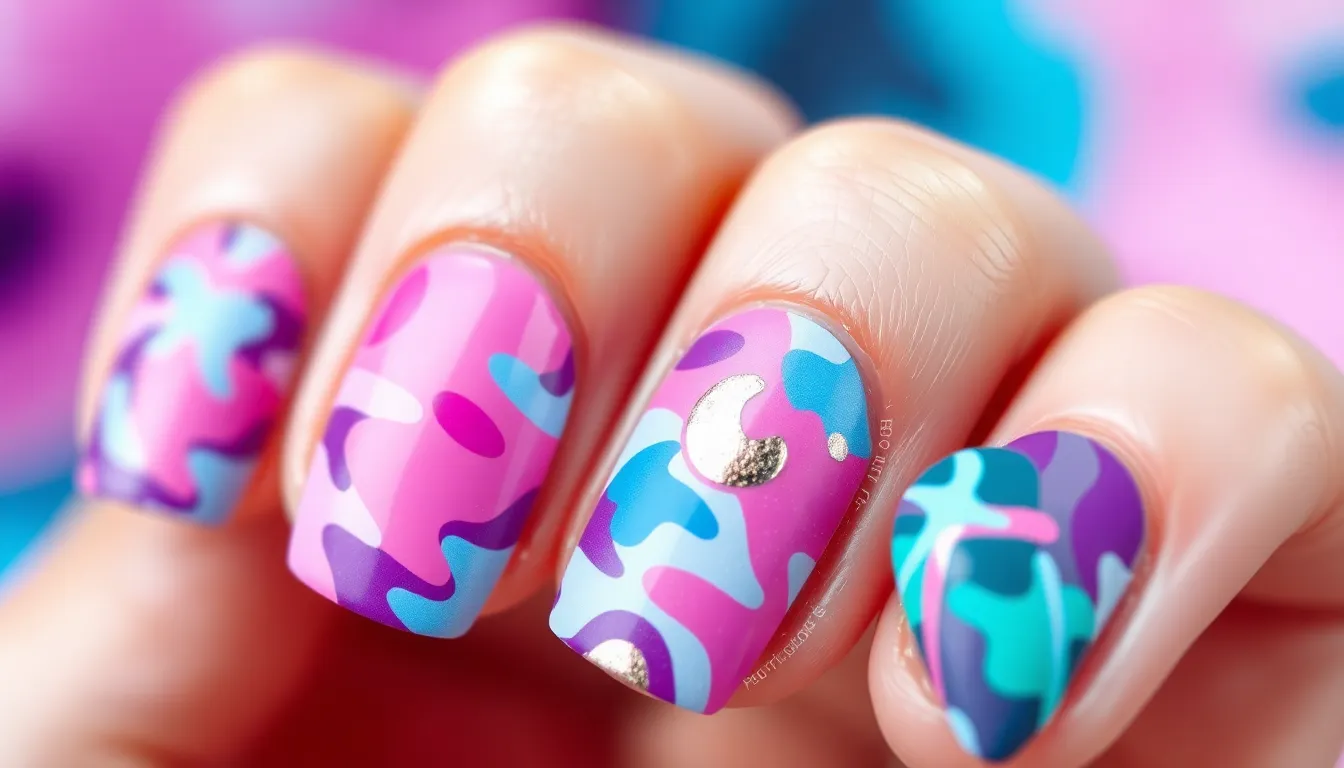 25 Stunning Camouflage Nail Ideas: From Classic Military to Bold Festival Looks 1