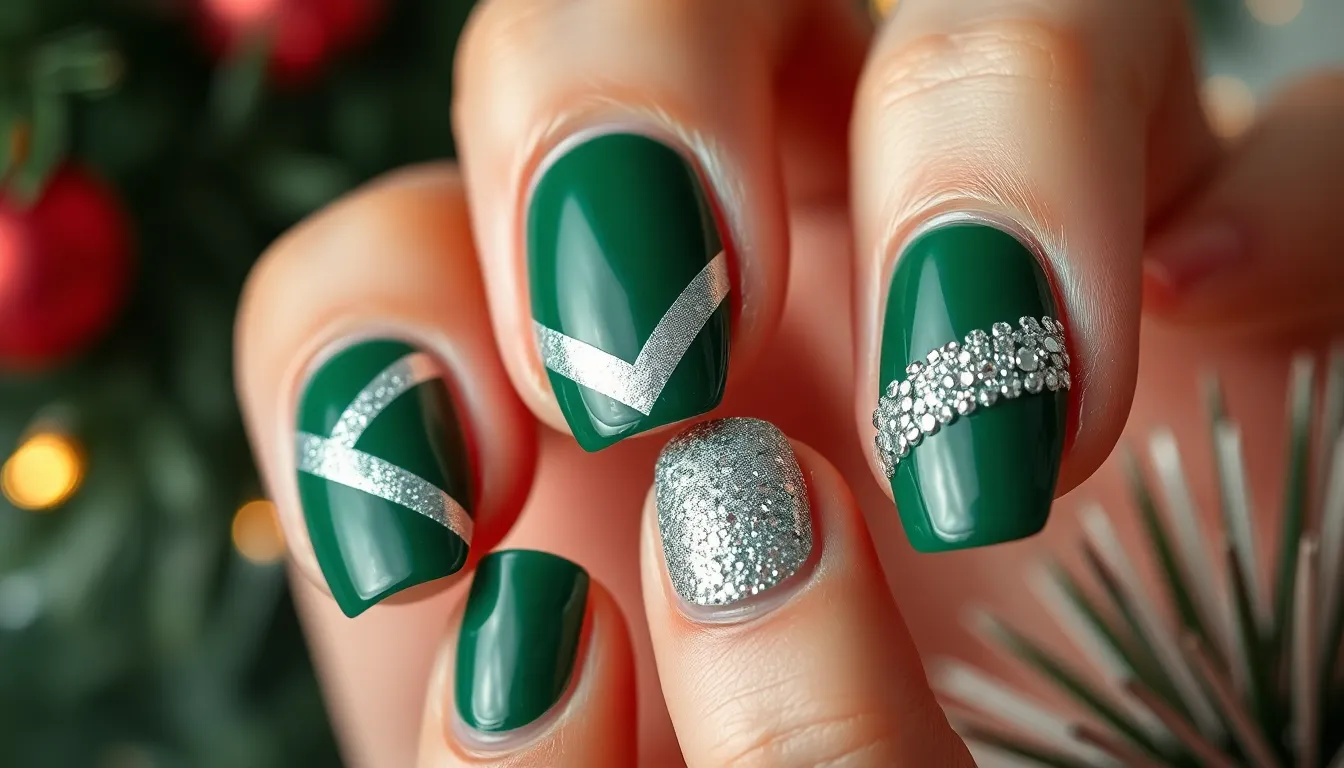 25 Stunning Christmas Dip Powder Nail Ideas to Sparkle All Season Long 2 25 Stunning Christmas Dip Powder Nail Ideas to Sparkle All Season Long 1