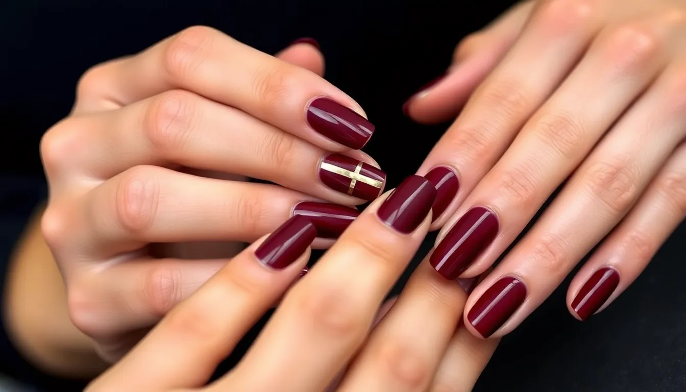 25 Stunning Dark Nail Ideas: From Gothic Art to Elegant Burgundy Designs 2 25 Stunning Dark Nail Ideas: From Gothic Art to Elegant Burgundy Designs 1