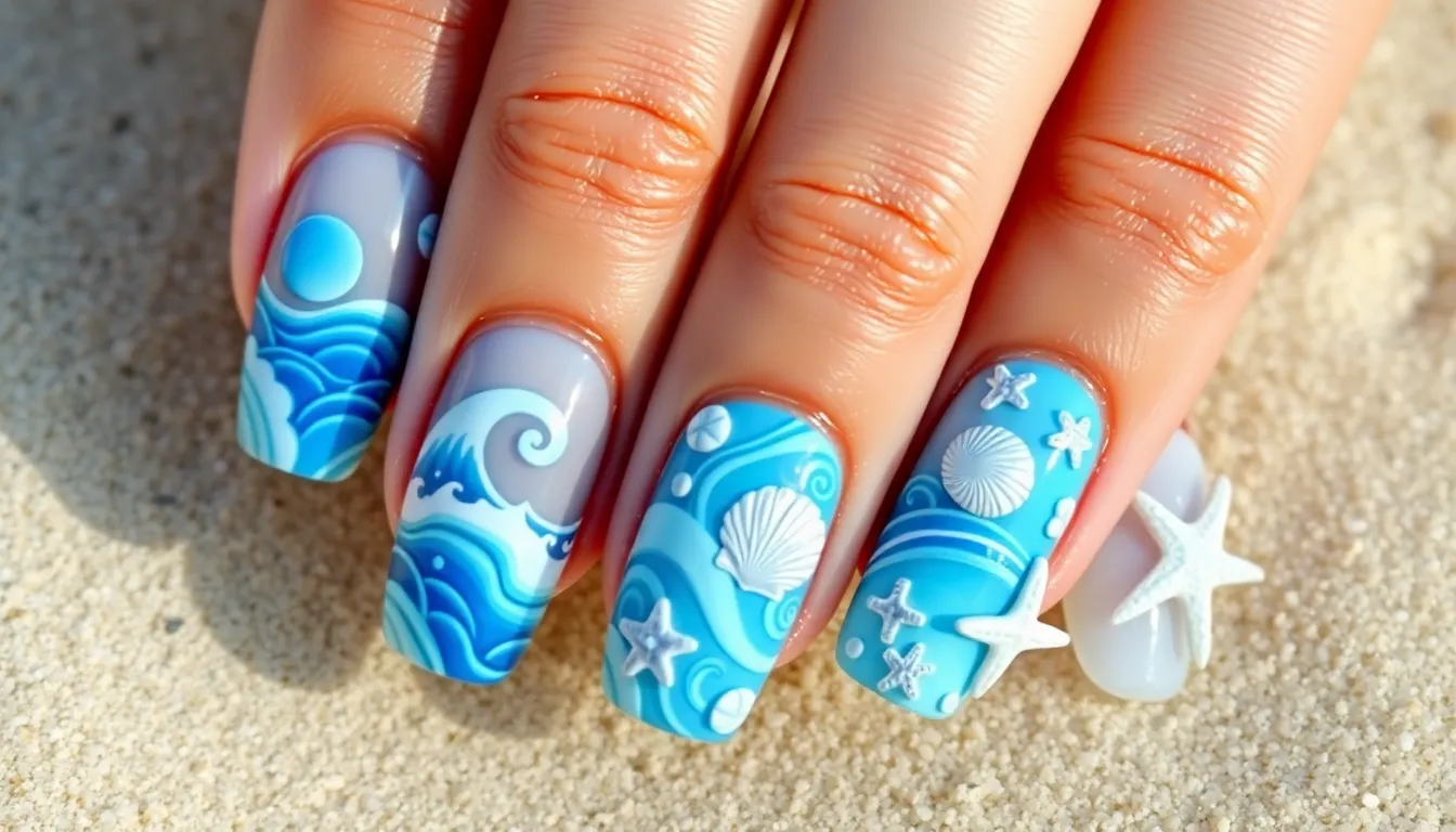 15 Easy Summer Nail Art Ideas You Can DIY at Home (Step-by-Step Guide) 2 15 Easy Summer Nail Art Ideas You Can DIY at Home (Step-by-Step Guide) 1
