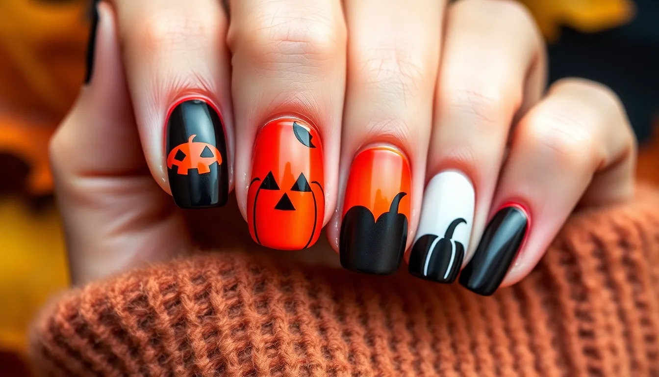 50+ Spooky Halloween Nail Art Ideas That'll Make Your Costume Complete 2 50+ Spooky Halloween Nail Art Ideas That'll Make Your Costume Complete 1
